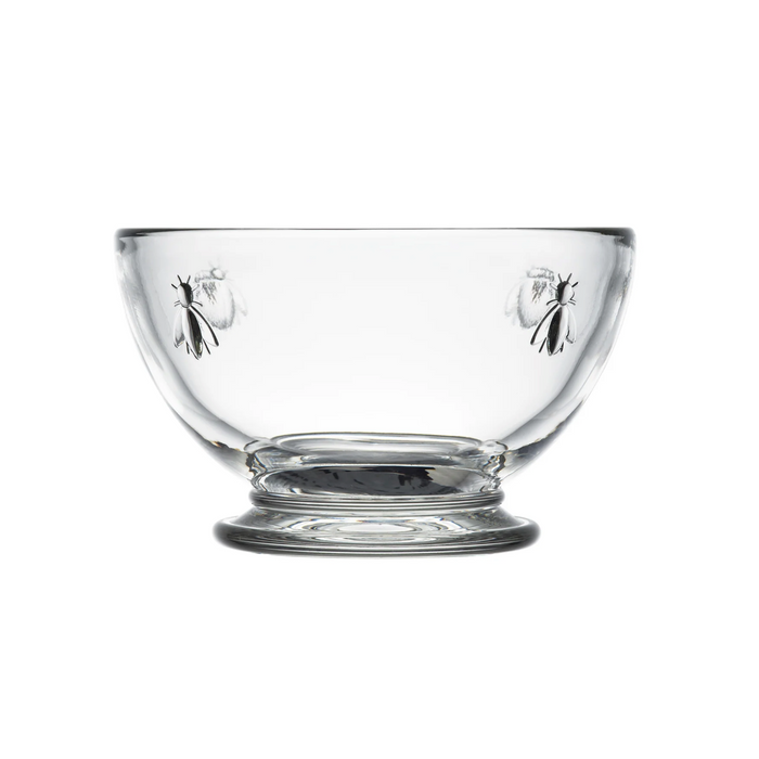 Clear Glass Mini Bowl Bee Motif  Set of 6