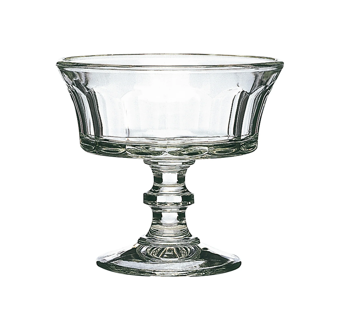 Perigord Clear Glass Pedestal Ice Cream Cup Set of 6