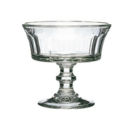 Perigord Clear Glass Pedestal Ice Cream Cup Set of 6