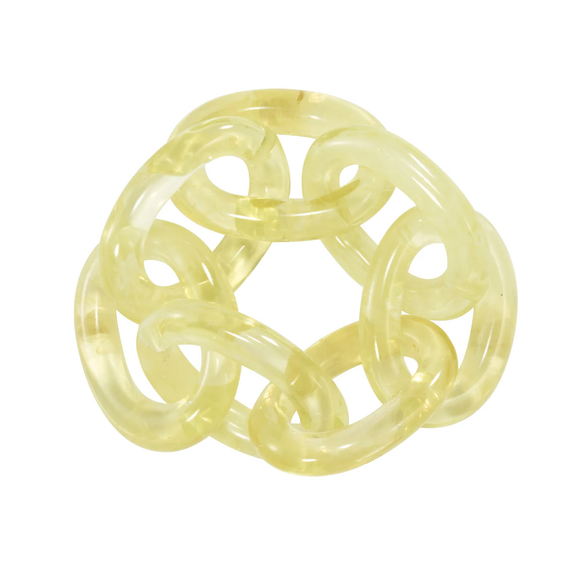 Chain Link Resin Napkin Rings, Set 4