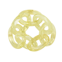 Chain Link Resin Napkin Rings, Set 4