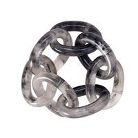 Chain Link Resin Napkin Rings, Set 4