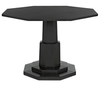 Octagon Dining Table, Pale Black