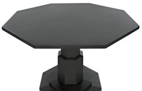 Octagon Dining Table, Pale Black