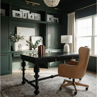 Portuguese Desk Hand Rubbed Black