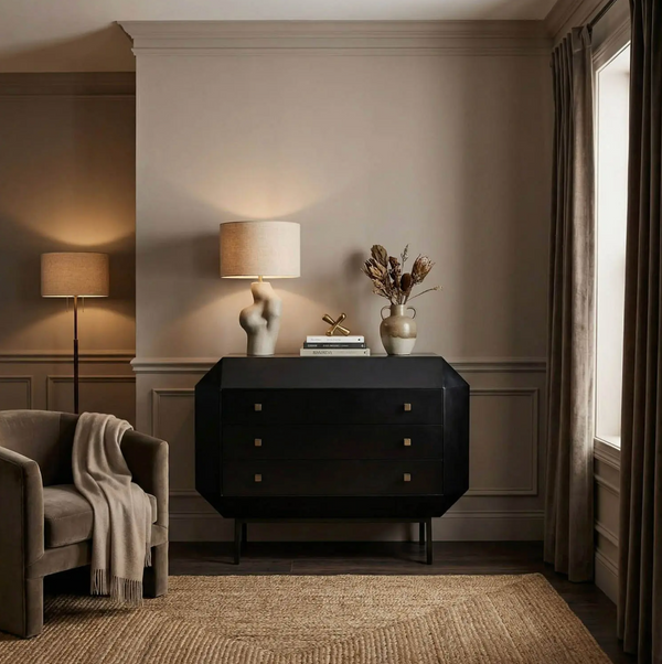 Rhiana Hand Rubbed Vanity Dresser
