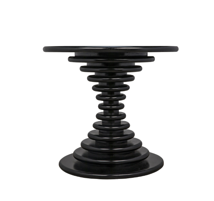Schilling Side Table Hand Rubbed Black