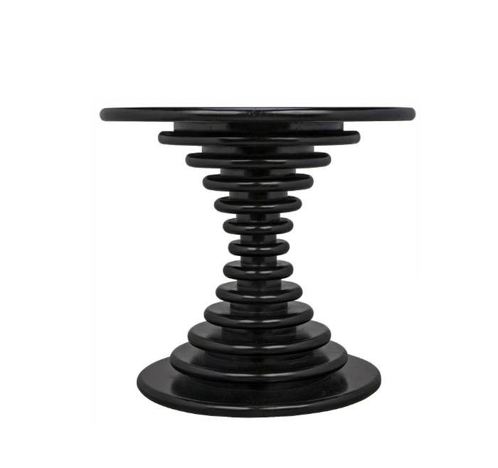 Schilling Side Table Hand Rubbed Black