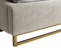 Nevin Polo Club Stone Upholstered Queen Bed