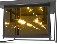 Misty Charcoal Smoke Glass Flush Mount