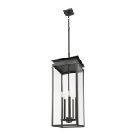 Black Grand Glass Outdoor Pendant