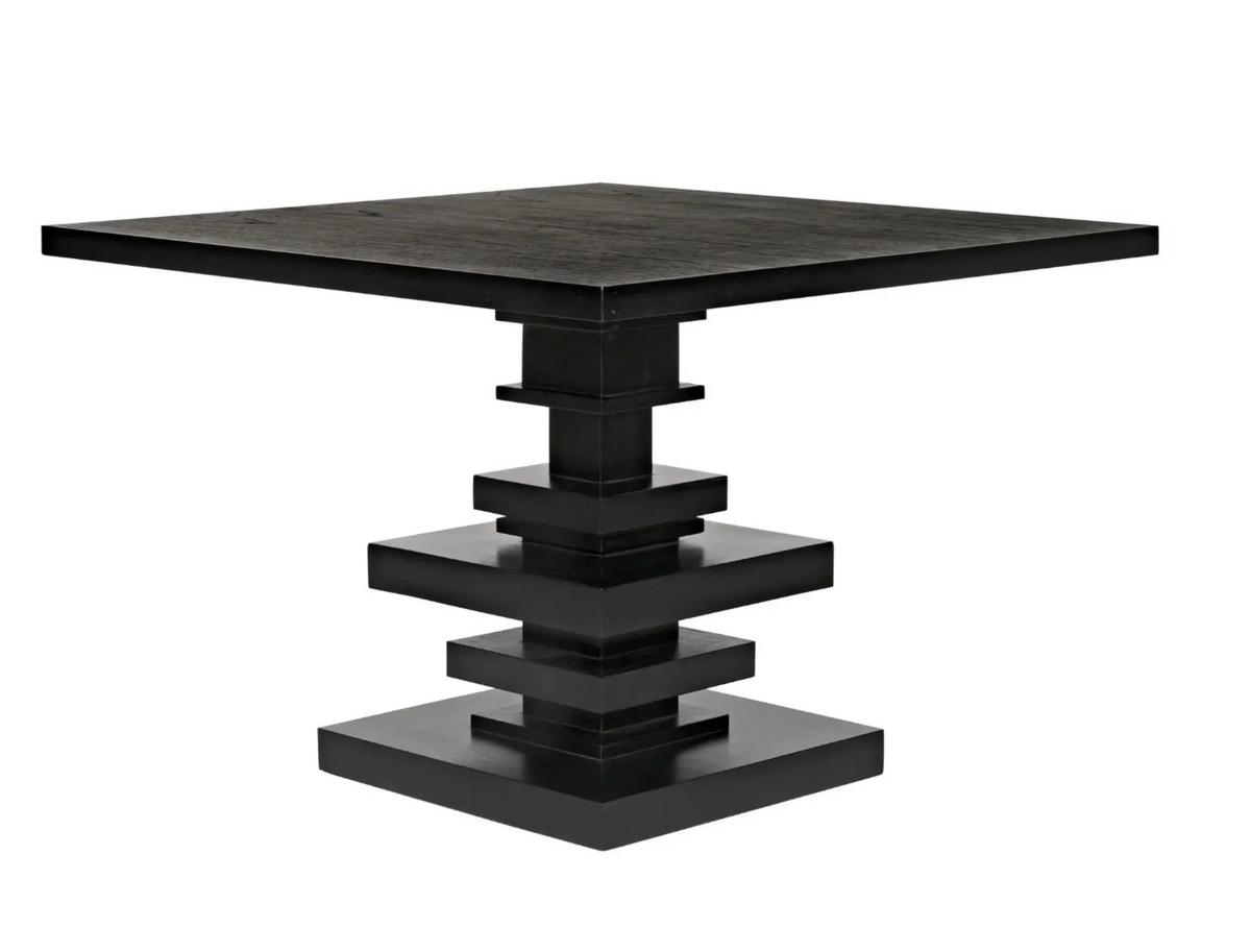 Corum Square Stacked Disk Dining Table