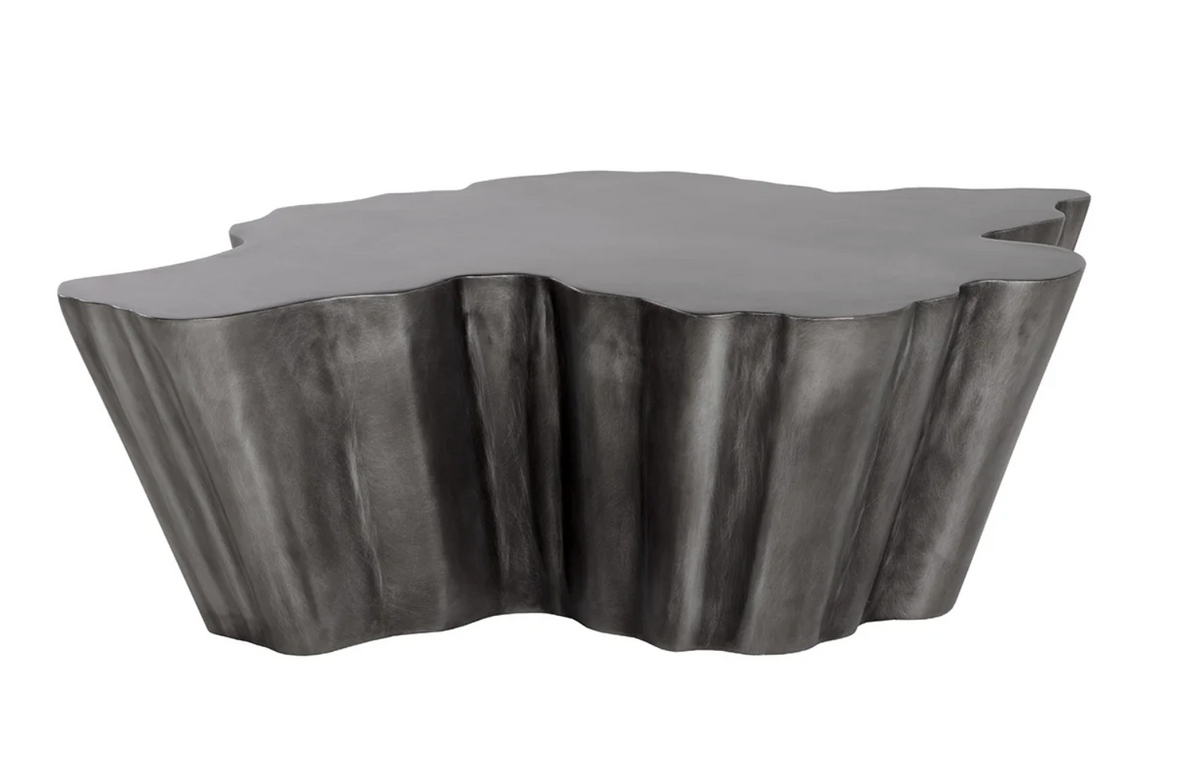 Lynx Antique Grey Organic Shaped Coffee Table