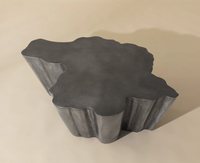 Lynx Antique Grey Organic Shaped Coffee Table