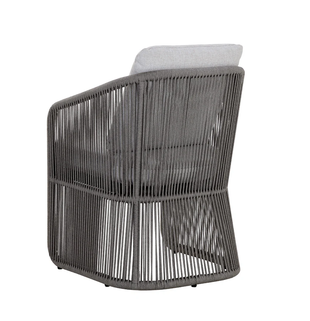 Allariz Warm Grey Rope Outdoor Dining Armchair