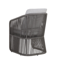 Allariz Warm Grey Rope Outdoor Dining Armchair