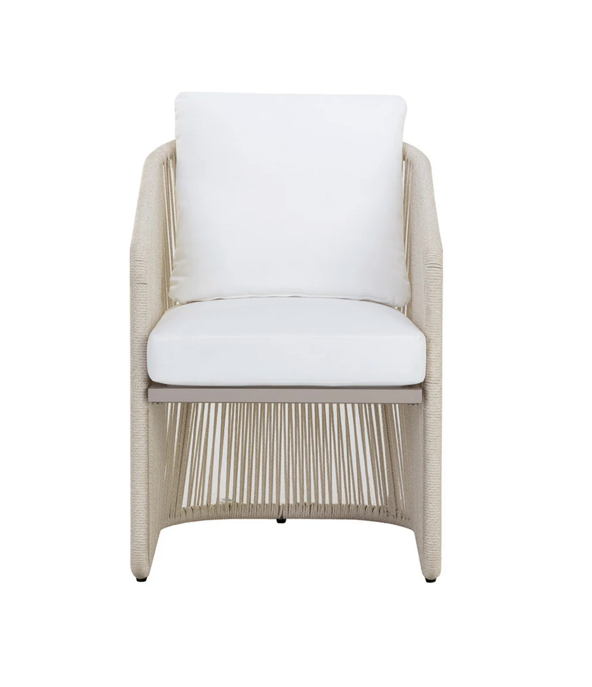 Allariz Greige Rope Outdoor Dining Armchair