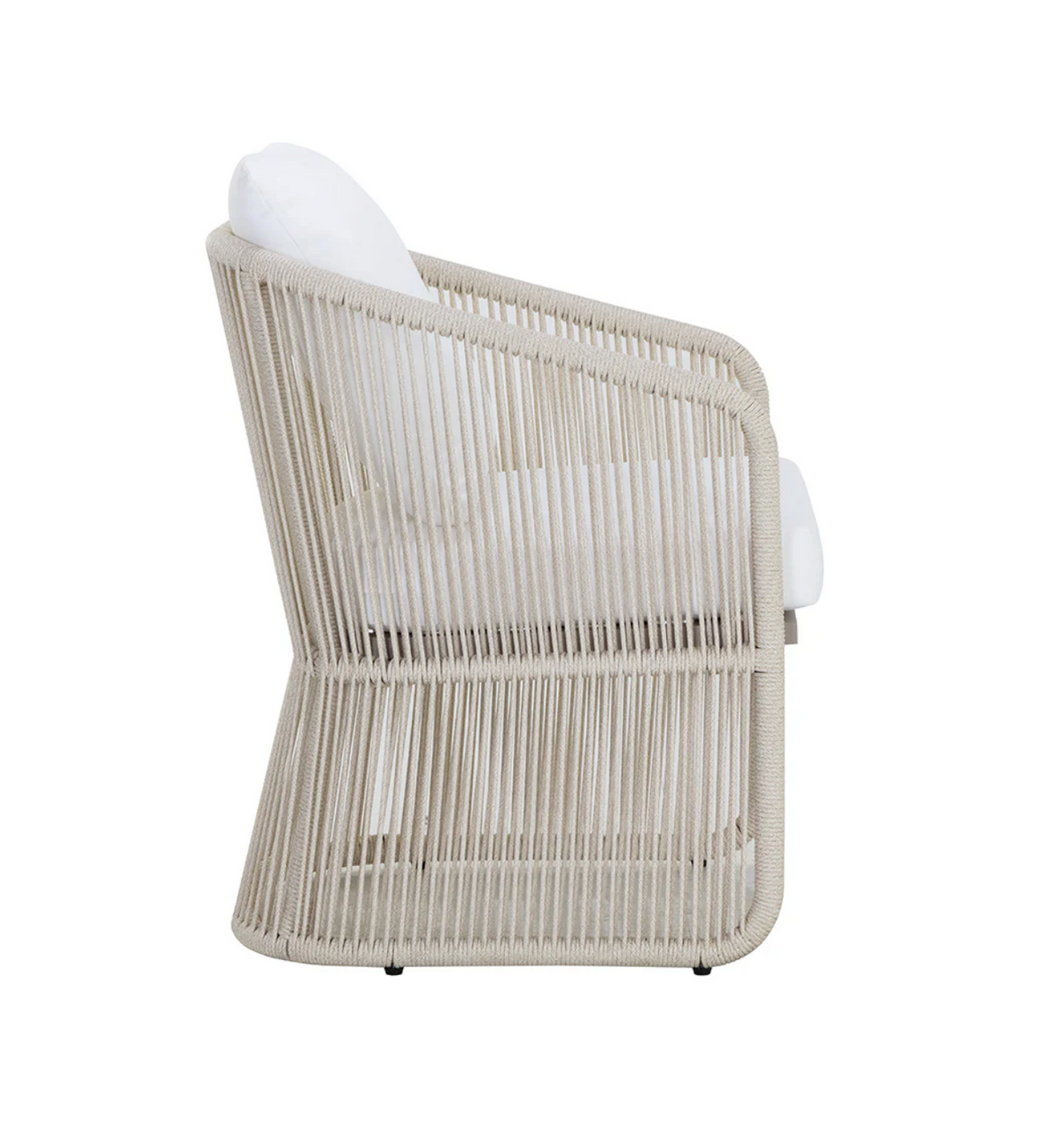 Allariz Greige Rope Outdoor Dining Armchair