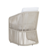 Allariz Greige Rope Outdoor Dining Armchair