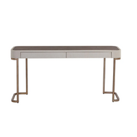 Jamille Cream & Warm Brass Console Table