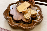 Vintage Scalloped Charcuterie & Bread Board Lazy Susan