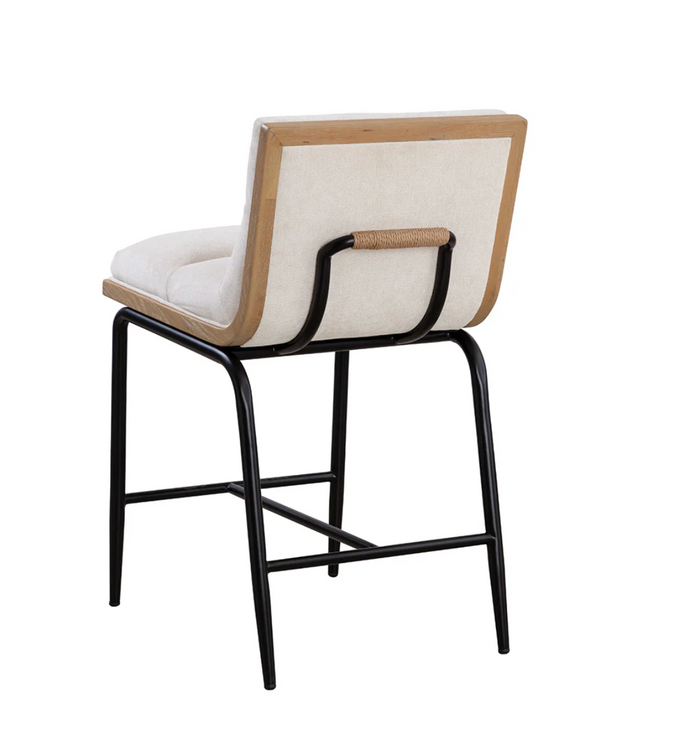 Abilene Polo Club Muslin Counter Stool