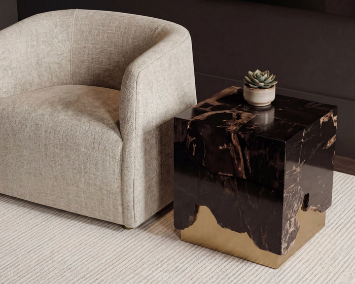 Serenade Taupe Upholstered Lounge Chair