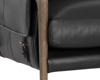 Mauti Distressed Brown - Cortina Black Leather Armchair