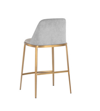Dover Stone Gray & Gold Counter Stool