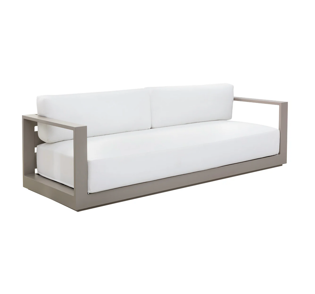Tavira Greige & Stinson White Outdoor Sofa