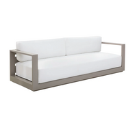 Tavira Greige & Stinson White Outdoor Sofa