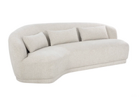Soraya Curved Dove Cream Sofa