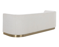 Larron Cream Curved Sofa