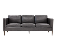 Richmond Brentwood Charcoal Leather Sofa