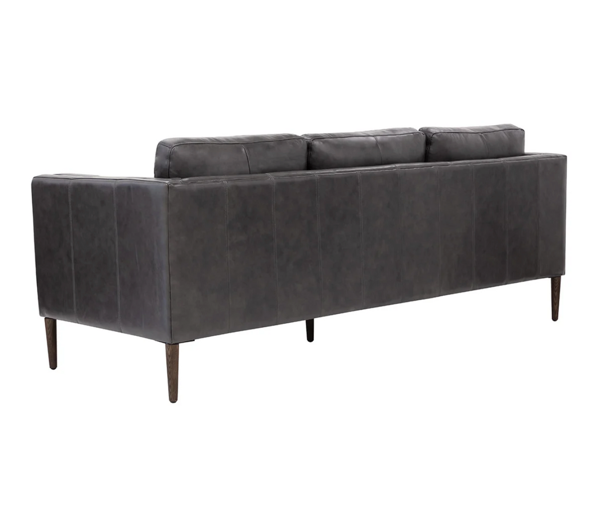 Richmond Brentwood Charcoal Leather Sofa