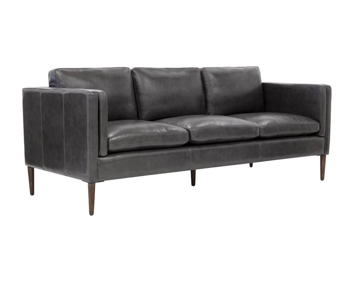 Richmond Brentwood Charcoal Leather Sofa
