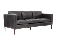 Richmond Brentwood Charcoal Leather Sofa