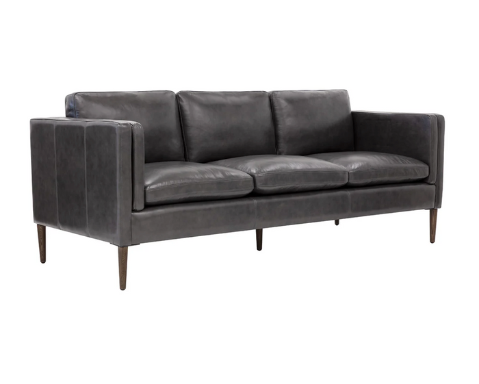 Richmond Brentwood Charcoal Leather Sofa