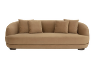 Valentina Kona Camel Velvety Sofa