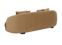 Valentina Kona Camel Velvety Sofa