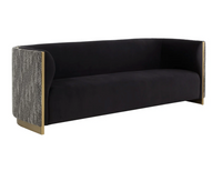 Larron Abbington Black Two-Toned Sofa