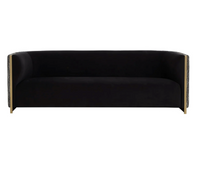 Larron Abbington Black Two-Toned Sofa