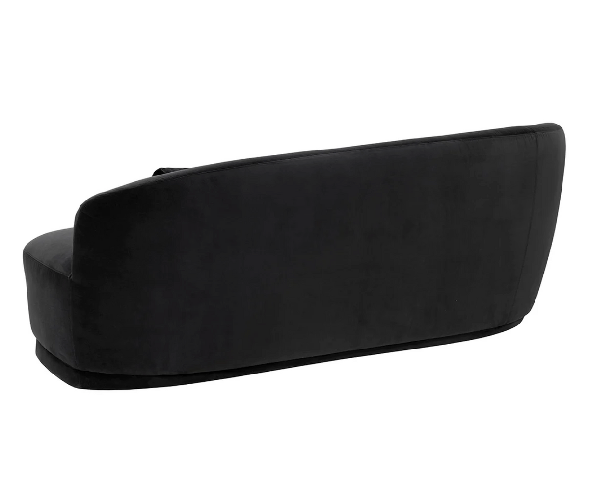 Soraya Charcoal Grey Curved Sofa