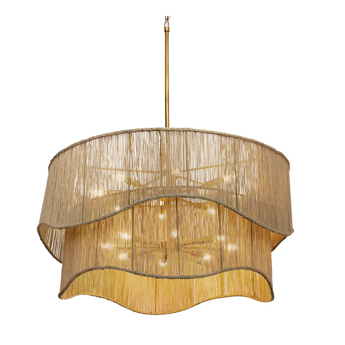 Rhine Natural Jute Chandelier