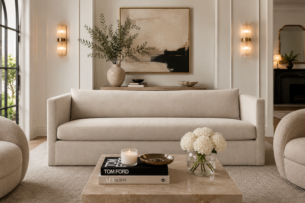 Leander Danny Cream Sofa
