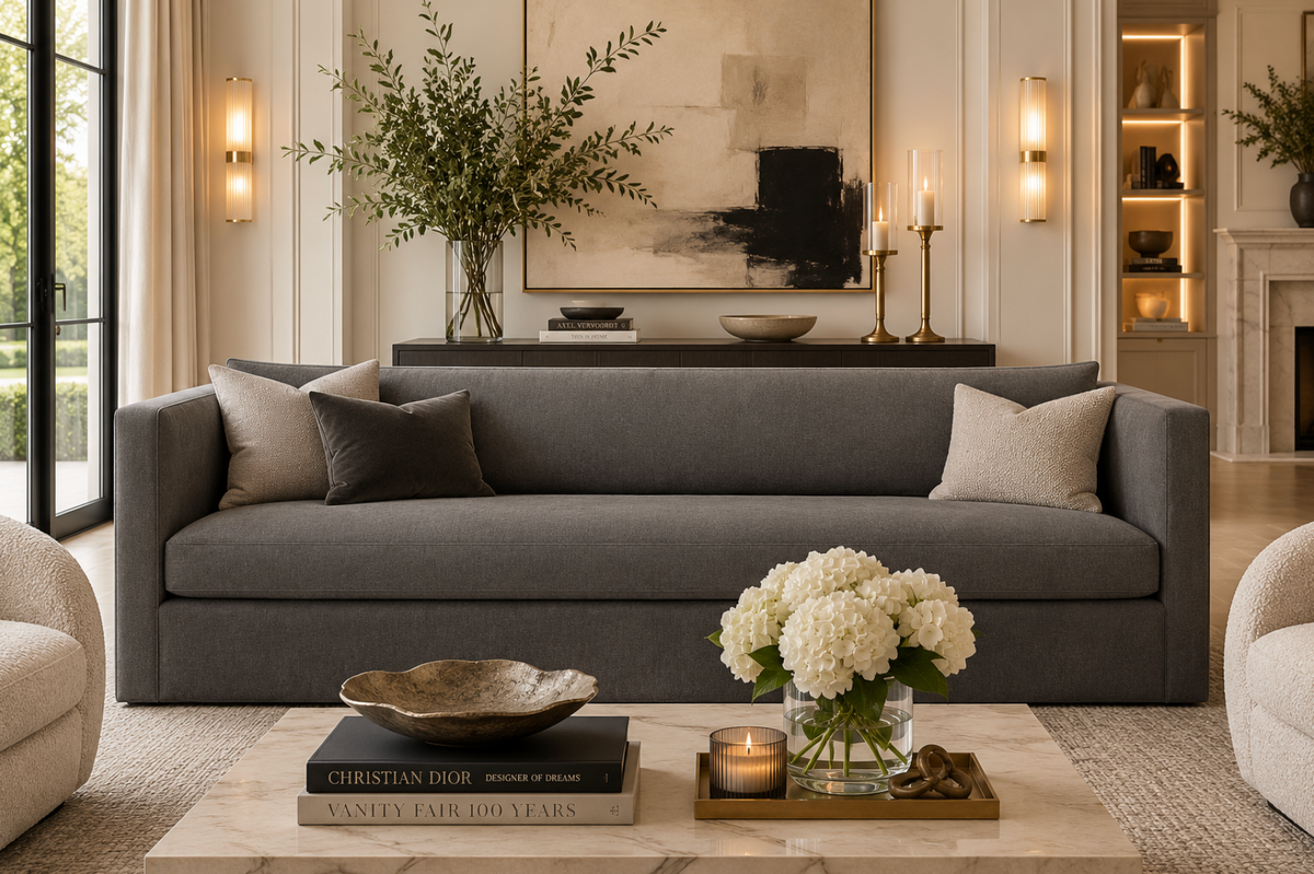 Leander Danny Dusty Brown Sofa