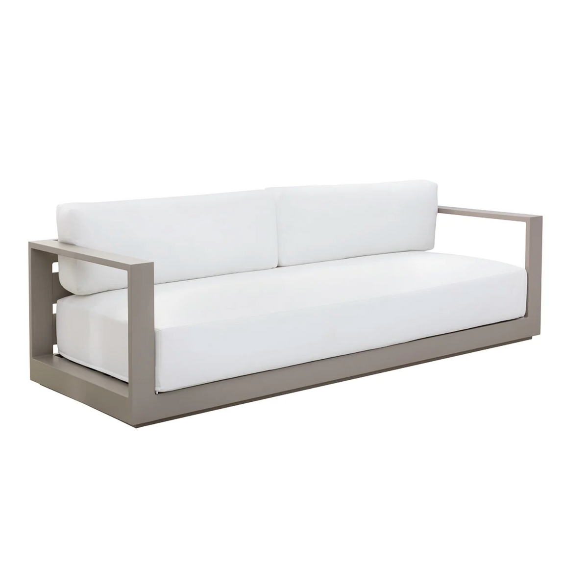 Tavira Greige & Stinson White Outdoor Sofa