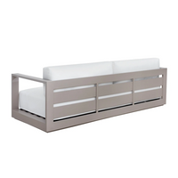 Tavira Greige & Stinson White Outdoor Sofa
