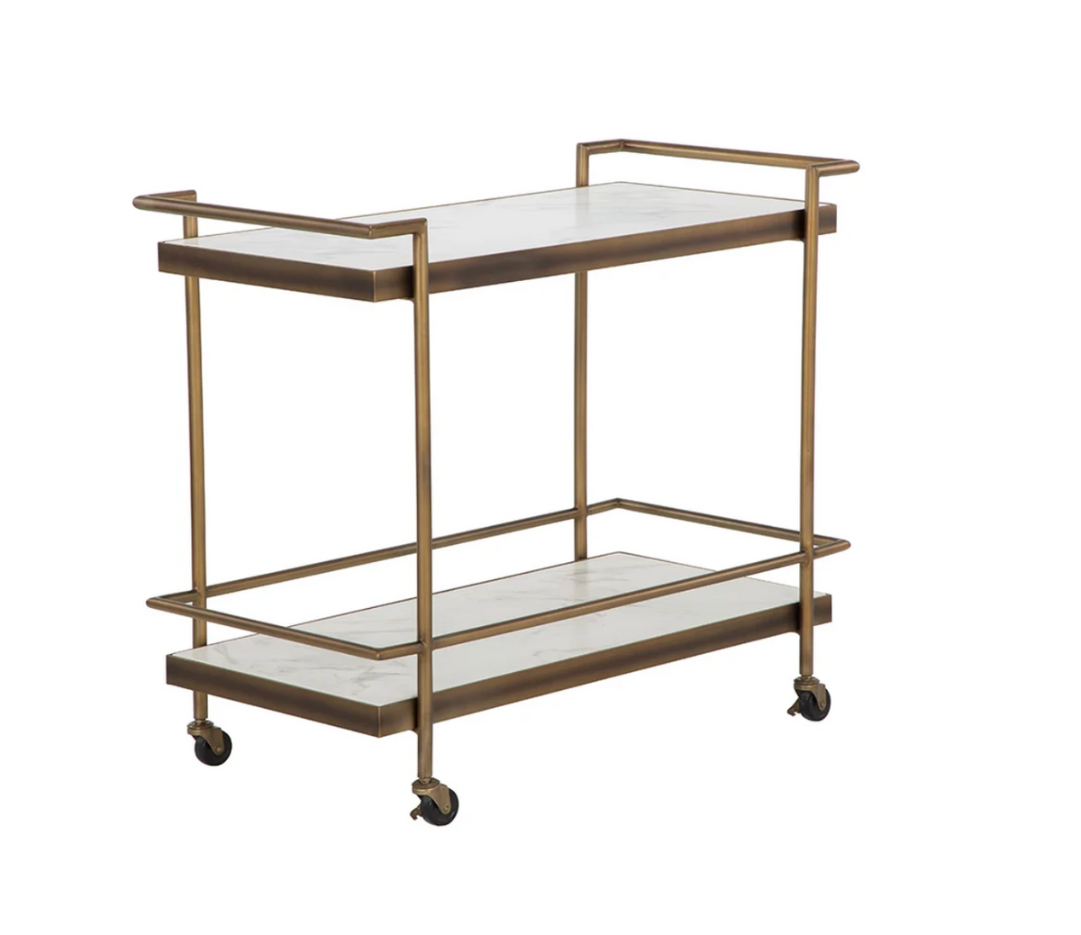 Contardi Bronze & White Bar Cart