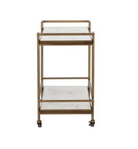 Contardi Bronze & White Bar Cart